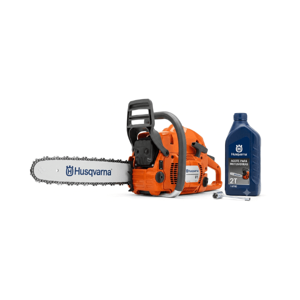 Motosierra Husqvarna 61 3.9HP P/Dura+P/Piñon+Aceite 200ML